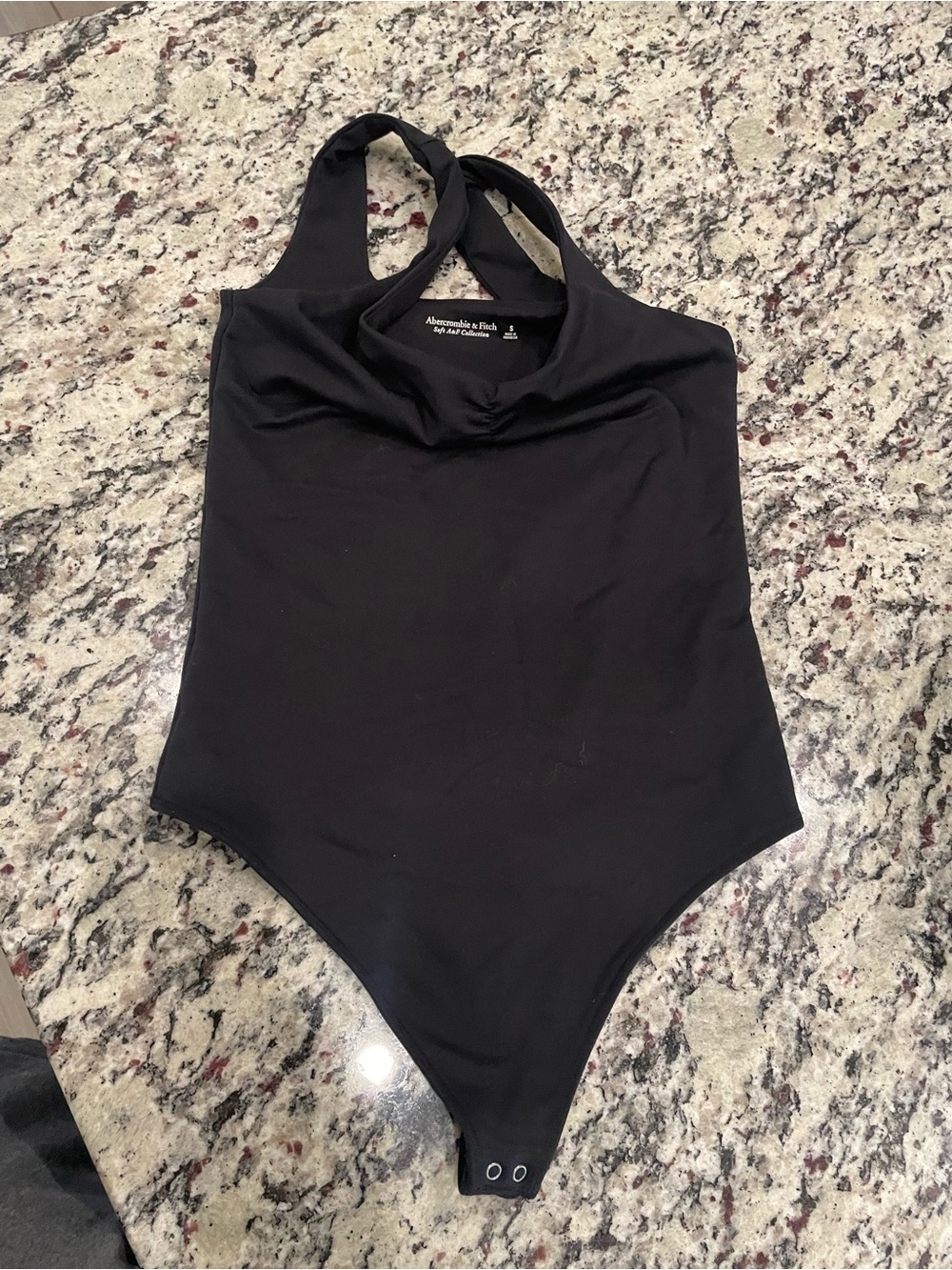 Abercrombie & Fitch Black Halter Bodysuit